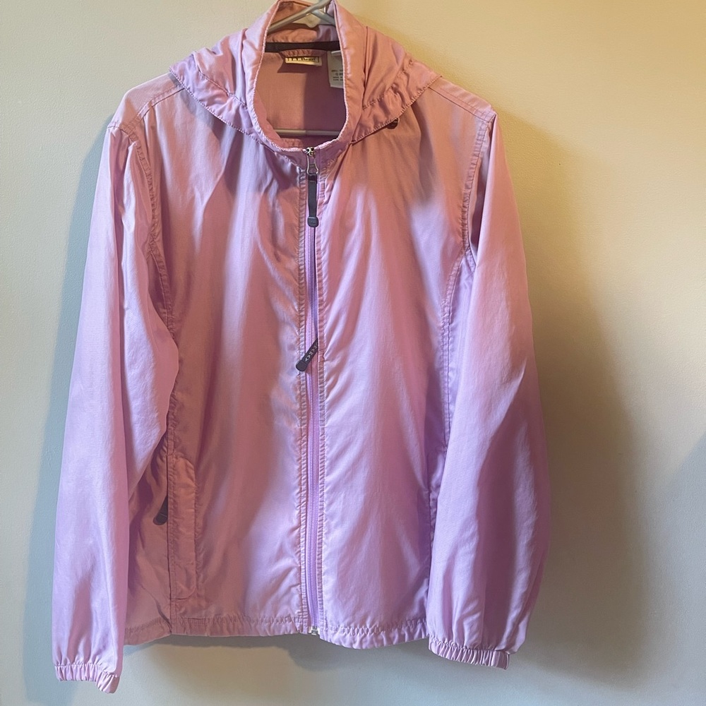 LL BEAN lilac windbreaker